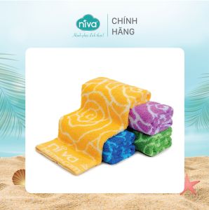 [Combo 3] Khăn Mặt Cotton Tự Nhiên 100% Niva WP2 Thấm Hút Vượt Trội An Toàn Cho Da Hoa Văn Kích Thước 280x480 mm