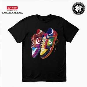 JRUEKY New Fun Print Short Sleeve T-Shirt Mens and Womens Casual Loose Cotton Oversized Shirt Couple Top