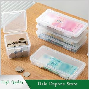 [Dale Dephne] Portable Storage Box Paper Money Album Currency Case Storage Collection Boxes Holder Transparent Plastic Case