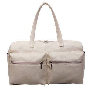 SEA YADOU กระเป๋าเดินทางPUขนาดใหญ่พร้อมช่องเก็บของหลายช่องสำหรับฟิตเนสและทริปสั้นๆ