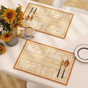 Alas Tatakan Piring Gelas Panci Alat Makan/Alas Tatakan Piring Meja Makan Table Material Tahan Panas Antislip Alas Meja Makan Table Mat Anti Panas 45CM X 30CM Alas Meja Makan Anti Panas