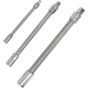 3PCS Flexible Socket Extension1/4" 3/8" 1/2" Sizesfor Versatile Nut and Bolt Installation Work