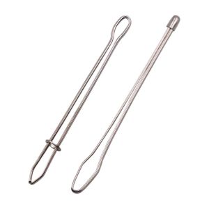 2Pcs Rope Threading Guide Elastic Band Device with Garment Clips Self Locking Tweezer Wear Tool