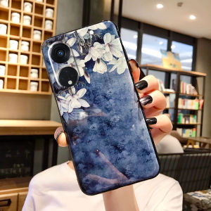 เคส OPPO Reno8 T 5G Reno8T เลื่อมมันเงา รูปแบบดอกไม้บาน ซิลิโคนนิ่ม เคสมือถือ oppo Reno 8 T 5G Reno 8T ปกโทรศัพท์