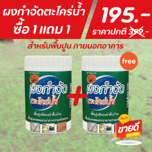 ผงกำจัดตะไคร่น้ำ 1 แถม 1 ผงกำจัดตะไคร่น้ำ ตะไคร่น้ำ ไม่เปลืองแรงขัด ตราพญานาค สำหรับพื้นปูน
