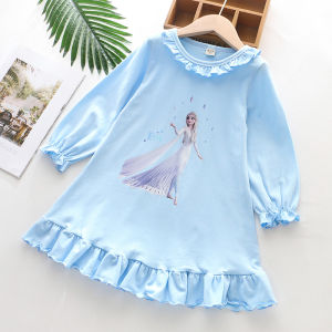 【Malaysia Ready Stock】New design Frozen Elsa princess Queen  pajamas dress girls fashion