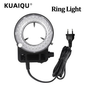 220V Adjustable Ring Light Illuminator Lamp for Microscope Excellent Circle Industry EU Plug White