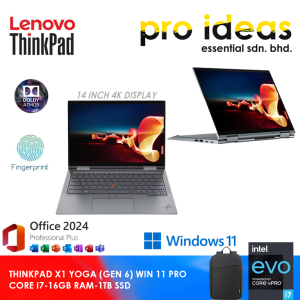 LENOVO THINKPAD X1 YOGA GEN 6 / 16GB RAM - UP TO 1TB SSD / i7-11TH GEN / 4K DISPLAY