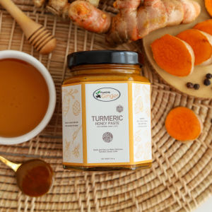 Humble Ginger: Turmeric Honey Paste for Turmeric Honey Latte: 240g/Anti-Inflammation/Turmeric Honey Latte with Honey