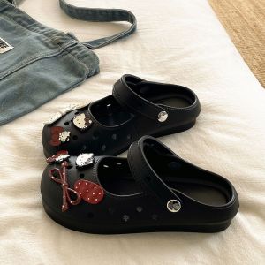 [Free Shipping] 2026 New Retro-Style Perforated Sandals For Women Perfect For Summer Beach Wear Lightweight And Durable EVA Material Slip-On Design