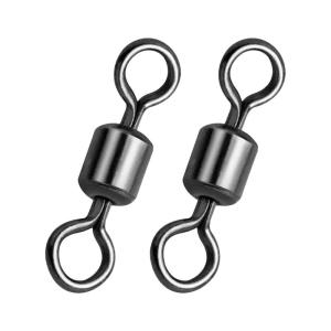 50Pcs Fishing Swivels Line Connector Heavy Duty Stainless Rolling Swivels Barrels Swivels Connectors Fishing Tackle