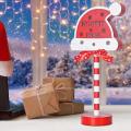 Stop Sign Decoration LED Santa Stop Here Tree Topper Desk Lamp LED Santa Stop Here Tree Topper Window Decorative Lights For Walkway here. 