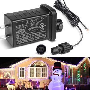 DC 12V 12W 1A Class 2 Power Supply IP44 Waterproof Low Voltage LED Transformer Replacement Yard Inflatable Adapter Driver with US PlugUL Listedfor Christmas LightInflatables 1Pack
