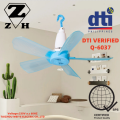 ZH Big Ceiling Fan 5 blades Portable Ceiling fan Wall Fan Portable Cieling Fan Big Fan. 