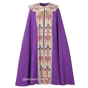 Gothic Cope Priest Vestment Print Costume Robe Print Robe Cape Cosplay Costume