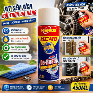 [CHÍNH HÃNG] Dung Dịch Dưỡng Sên Xích Bôi Trơn chi tiết Kim LoạiChai Xịt Dầu Bôi Trơn Chống Rỉ - Dầu Bôi Trơn Hạn Chế Ma Sát Các Chi Tiết Giảm Tiếng Ồn Thẩm Thấu Chống Ăn Mòn - DSQ Anti Rust Lubricant - SANTA Nhập Khẩu