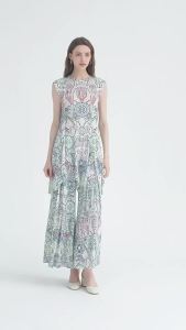 6508 Casual Style Ruched Bohemian Style Set for Women with Dot Print Top and Loose Wide-Leg Pants for Summer One Size (45-75kg)