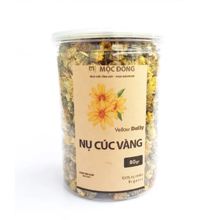 Hộp 80gr trà nụ hoa cúc vàng trà giảm cân thanh nhiệt cơ thể thải độc ...