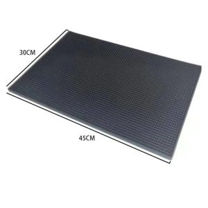 1Pc PVC New Black Anti-slip Bar Mat Heat Waterproof Resistant Durable Desktop Mat Home Bar Cafe Accessories