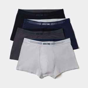 Quần boxer nam ARISTINO sịp đùi nam cotton cao cấp cạp chun mềm mịn thoáng mát thoáng khí kháng khuẩn - ABX056