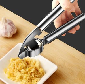Stainless Steel Garlic Press 2in1 Handheld Garlic Press Crusher Crusher Presser Mincer Tool