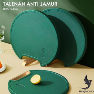 SN COD Talenan Bulat Anti Jamur / Alas Tatakan Pemotong Daging Ikan Buah Sayuran Roti / Cutting Board Anti Bacteria Anti Slip