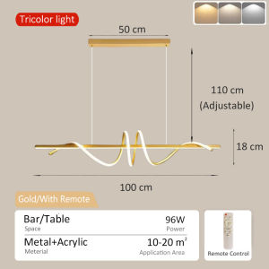 SOLO Modern Chandelier Ceiling Light For Kitchen LED Hanging Lights Bar Counter Lamp Pendant Dining Room
