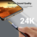 UGREEN 3.5mm Aux Cable 4 Pole TRRS 4-Conductor Auxiliary Male to Male Stereo Jack HiFi Support Microphone Function Audio Cable. 