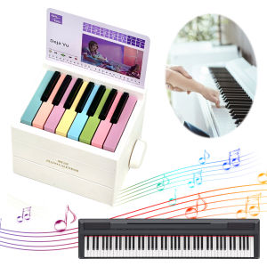 Singer Piano Calendar 2025 Music Sheets Desktop Peripheral Ornaments 15 Keys Piano Calendar Piano Desk Calendar