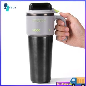 [ VKTECH ] Ceramic Coated 1000ml Stainless Steel Vacuum Insulated Tumbler with Straw Travel Mug for On The Move