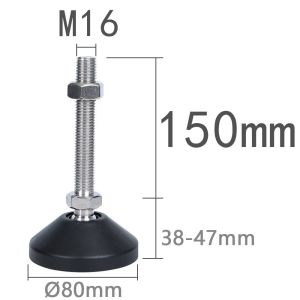 Nylon Universal Foot Pad Joint Hoof Foot Support Foot Adjustment Foot Cup M8 M10 M12 M16 M20 1PCS