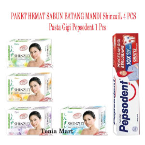 Paket Komplit Sabun Shinzui 4 pcs 80gr - Pasta Gigi Odol Pepsodent 3 Pcs 75gr Bisa COD