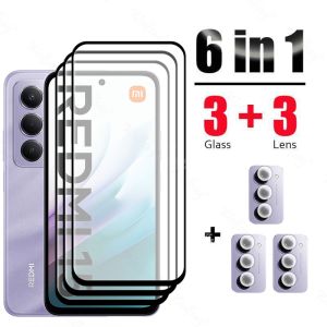 6 In 1 For Xiaomi Redmi 15 Glass Tempered Glass Redmi 15 5G Glass Screen Protector Camera Film Redmi 15 Tempered Film h260729