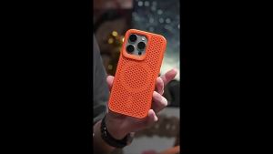 Mesh Case Compatible with 17ProMax Phone case iPhone15PRO Honeycomb Hole Breathable Heat Dissipation Magnetic Case 11