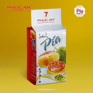 Bánh Pía Phúc An Số 7 - Đậu Xanh Sầu Riêng Trứng Muối - 280gr/4 cái/túi