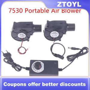 【ZTOYL】 7530 nấu chảy kim loại fan hâm mộ di động Air Blower 2500r ly tâm Radial làm mát không khí kim loại Fan BBQ Blower than làm mát Cooler Fan