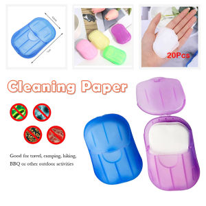 Anti Virus Twila Travel Disposable Soap 1Box 20Pcs Tablets Hand Washing Carry Paper Anti Virus Portable Soap Sabun Kertas Melancong