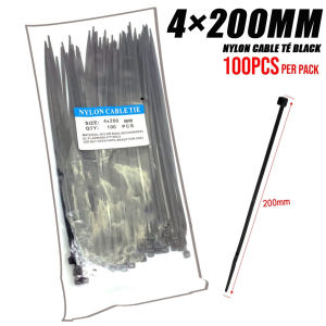 100pcs Multipurpose Nylon Cable Tie Self Locking Zip Ties Cable strap Heavy Duty Nylon Cable Zip Ties UV Resistant