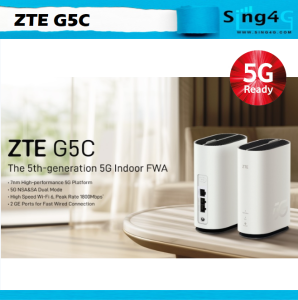 AI Powered WIFI 6 SIM ROUTER 5G HIGH Speed 32 WIFI SHARE 1 TEL TO CALL IN OUT ZTE G5C