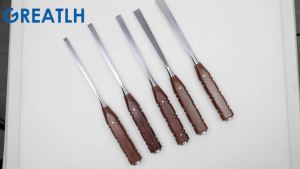 Good Quality Orthopedics Osteotomes Bone Osteotomes 8mm-18mm Wooden Handle VeterinaryInstruments