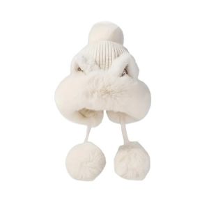 หมวกแฟชั่นหญิง หมวกกันหนาว หญิง CHAOSON ฟูฟ่อง หมวกหูแมว การ์ตูน ผ้าขนสัตว์ หมวกขนนุ่มฤดูหนาว แฟชั่น อบอุ่น หมวกเล่ยเฟิง ฤดูหนาว/ฤดูใบไม้ร่วง