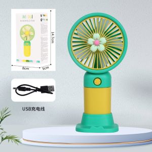 Flower small fan mini handheld summer fresh and portable fan usb electric fan cell phone holder fan