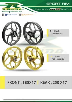 Rapido Yamaha LC135 New-ES Sport Rim Model VS02 Race (Bearing Set Included)