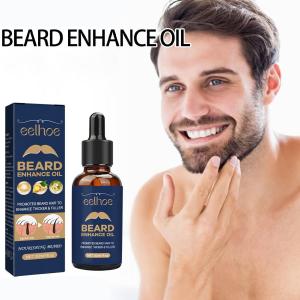 Mens Beard growth essential oil effective beard growth promoting oil for men Mens hair tonic gentlemans beard care mens beard growth agent balsam wax hair loss conditioner Fast beard growth 30 ml essence conditioner.