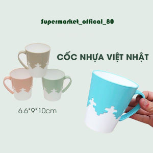 Cốc nhựa Việt Nhật 2 màu 320ml chịu nhiệt tốt cốc uống nước đánh răng