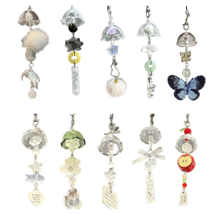 Stylish Wind Chime Mobile Chain Modern Beaded Phone Hanger Elegant Phone Charm For Trendsetters And Gift Giving