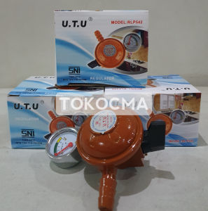 Kepala Gas Regulator / Kompor Gas + Meter UTU 542 Tekanan Rendah