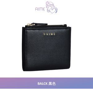 [PRE-ORDER] SAIME | Authentic Leather Plain Lightweight Short Wallet - Aime Empire (ETA:2023-11-25)