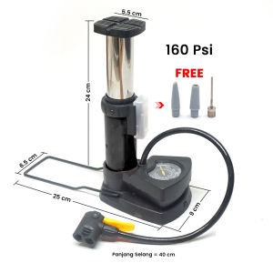 Terlaris Pompa Angin INJAK mini portable foot pump manual emergency motor ban bola sepeda