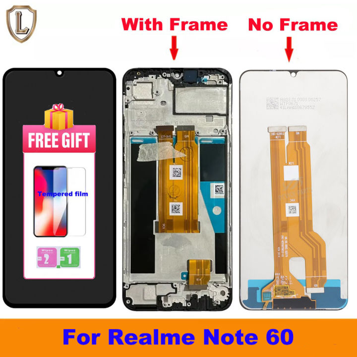 100% Tested LCD For Realme Note 60 LCD Display Screen Frame + Touch ...